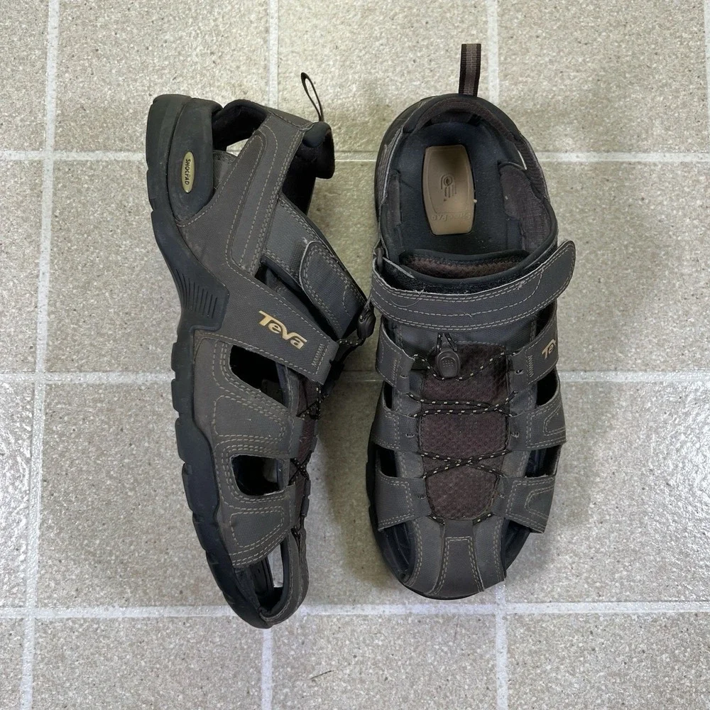 Teva Fisherman Sandals Men's 13 Forebay ShocPad Hiking Adjustable Outdoor Shoes